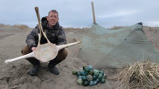 Camping in Whale Graveyard & Treasure Hunting Remote Alaskan Beaches